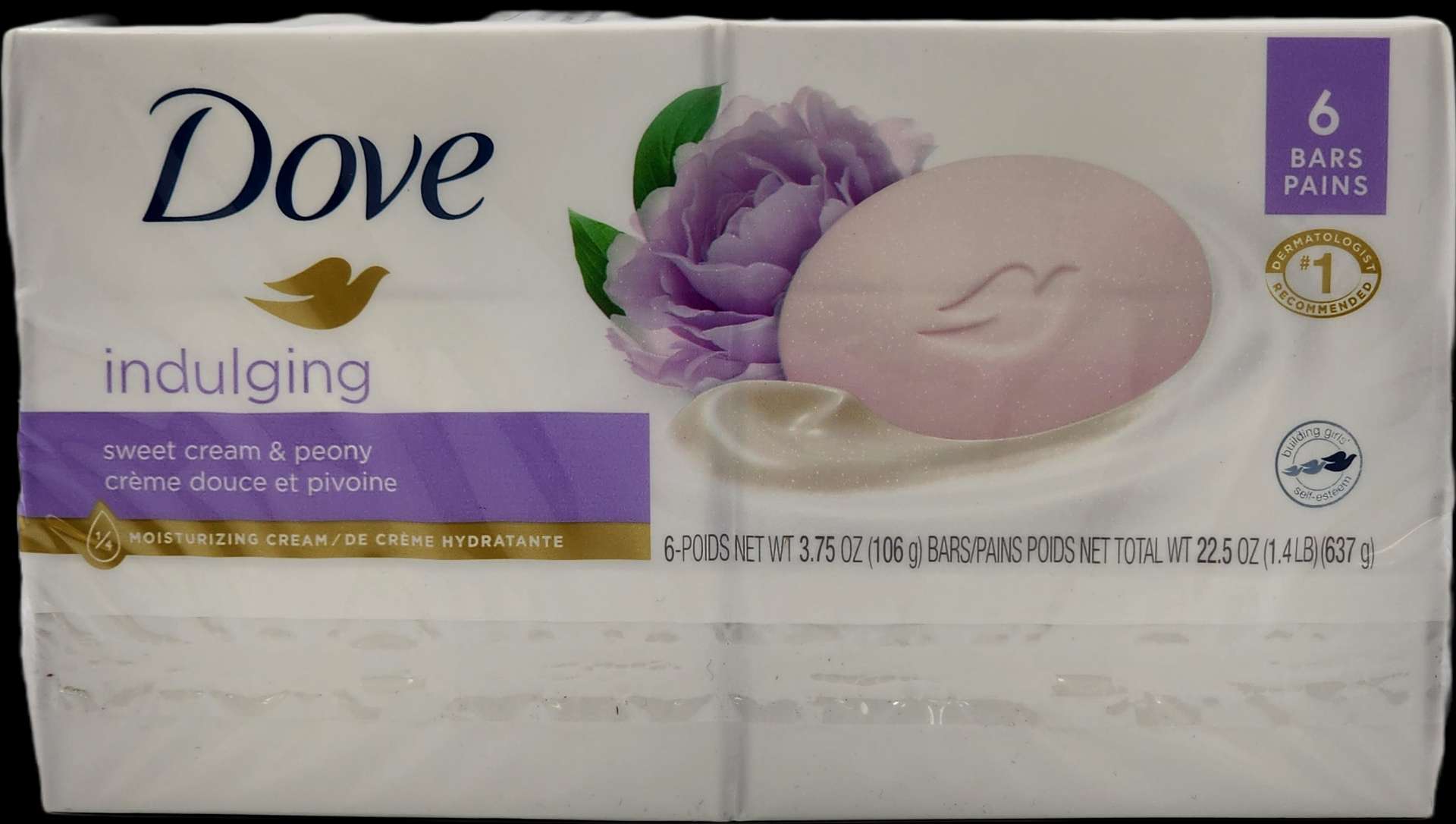Dove Indulging Bars Sweet Cream & Peony 6 Ct | Luxury Care