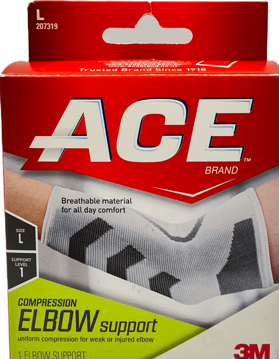 Ace - Compression Elbow Support (L) - 3 M - 1 Elbow Support