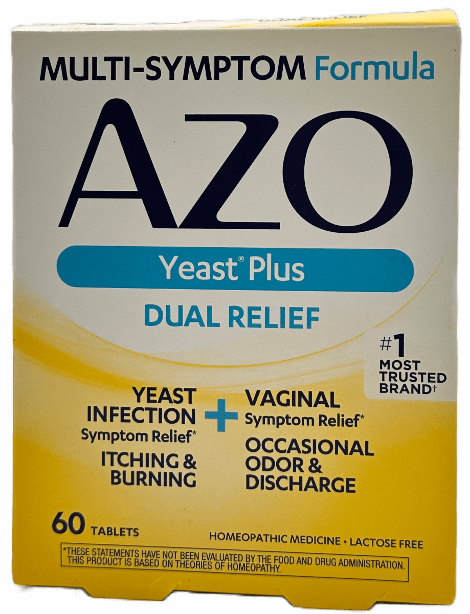 Azo Yeast Plus Dual Relief - 60 Tablets