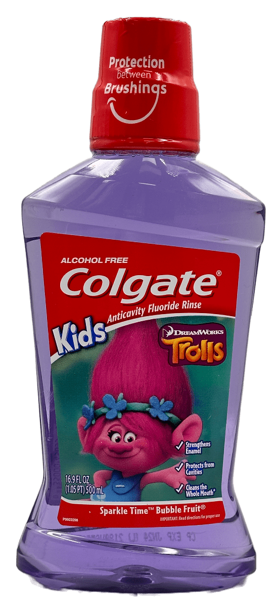 Colgate Kids Anticavity Mouthwash Trolls - Bubble Fruit - 16.9 FL OZ