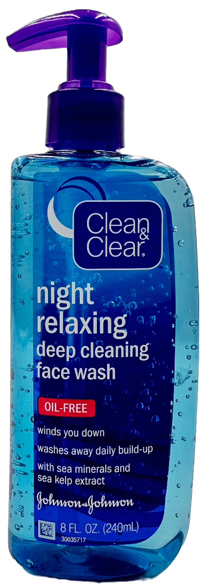 Clean & Clear Night Relaxing Deep Cleaning Facewash - 8 FL OZ
