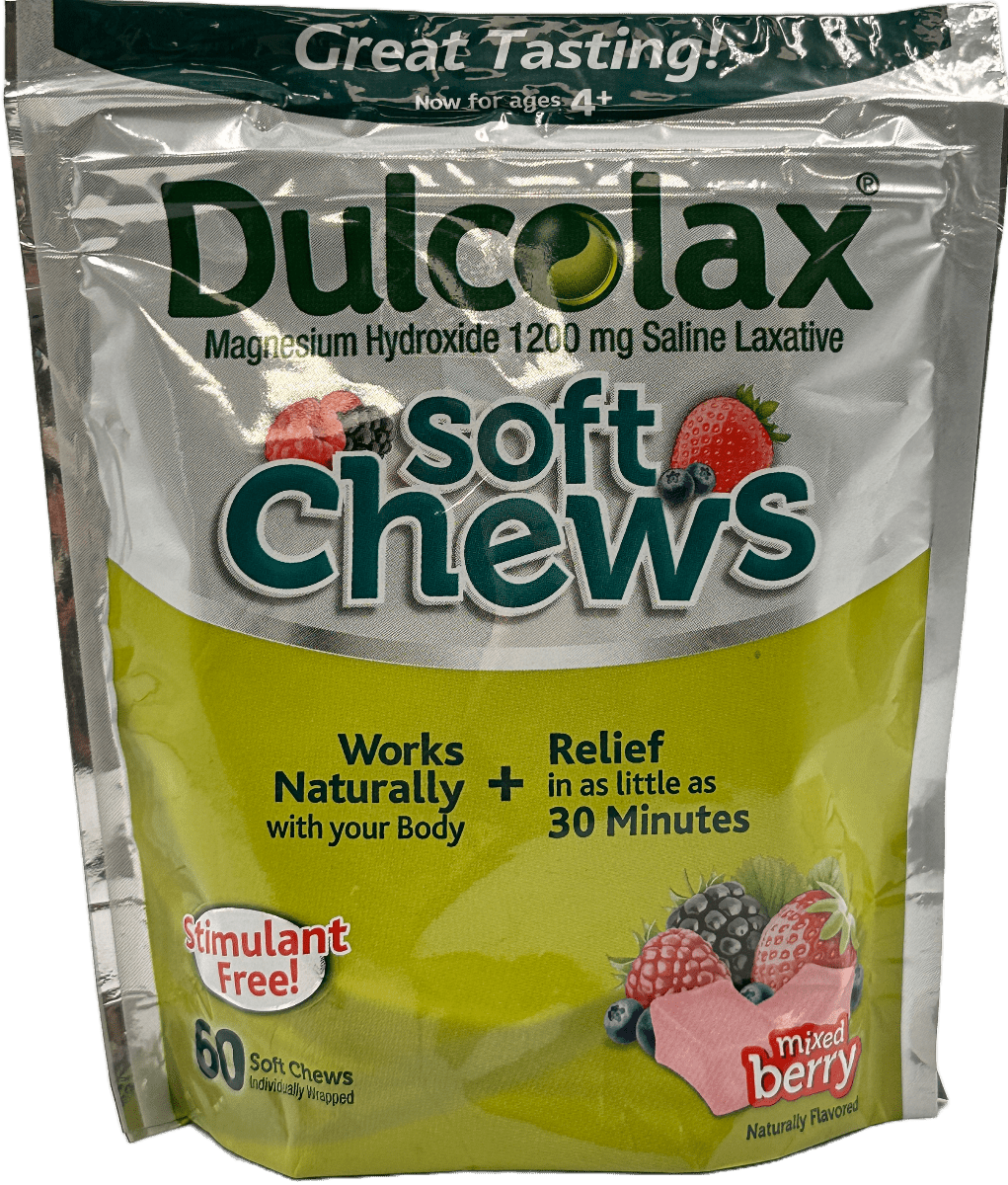 Dulcolax Soft Chews Laxative - Mixed Berry - 60 Soft Chews
