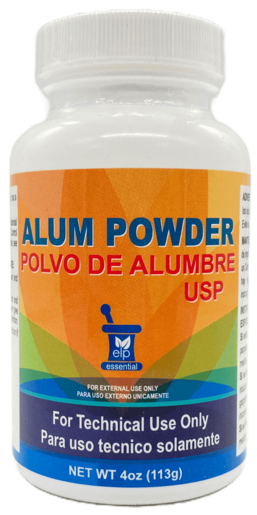 Elp Essential Alum Powder 4 OZ: 4-in-1 Natural Skin Care