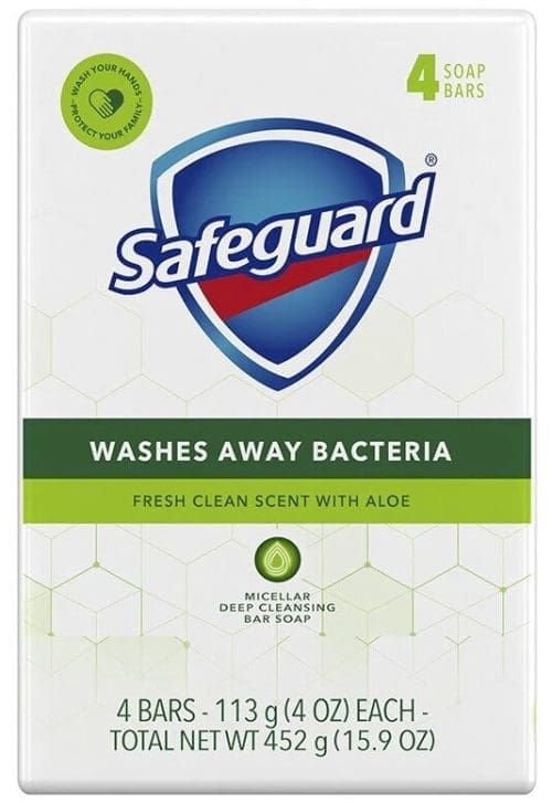 Safeguard Micellar Deep Cleansing Bar Soap - 4 Bars