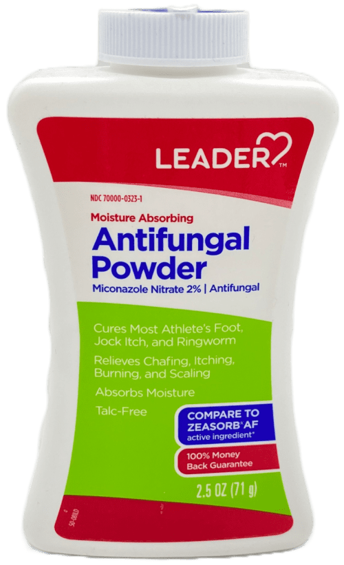Leader Miconazole Nitrate 2% - Antifungal Powder - 2.5 OZ
