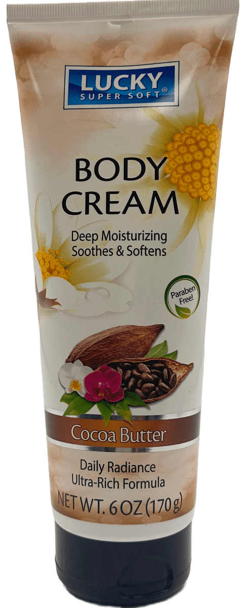 Lucky Super Soft Body Cream - Cocoa Butter - 6 FL Oz (170 g)