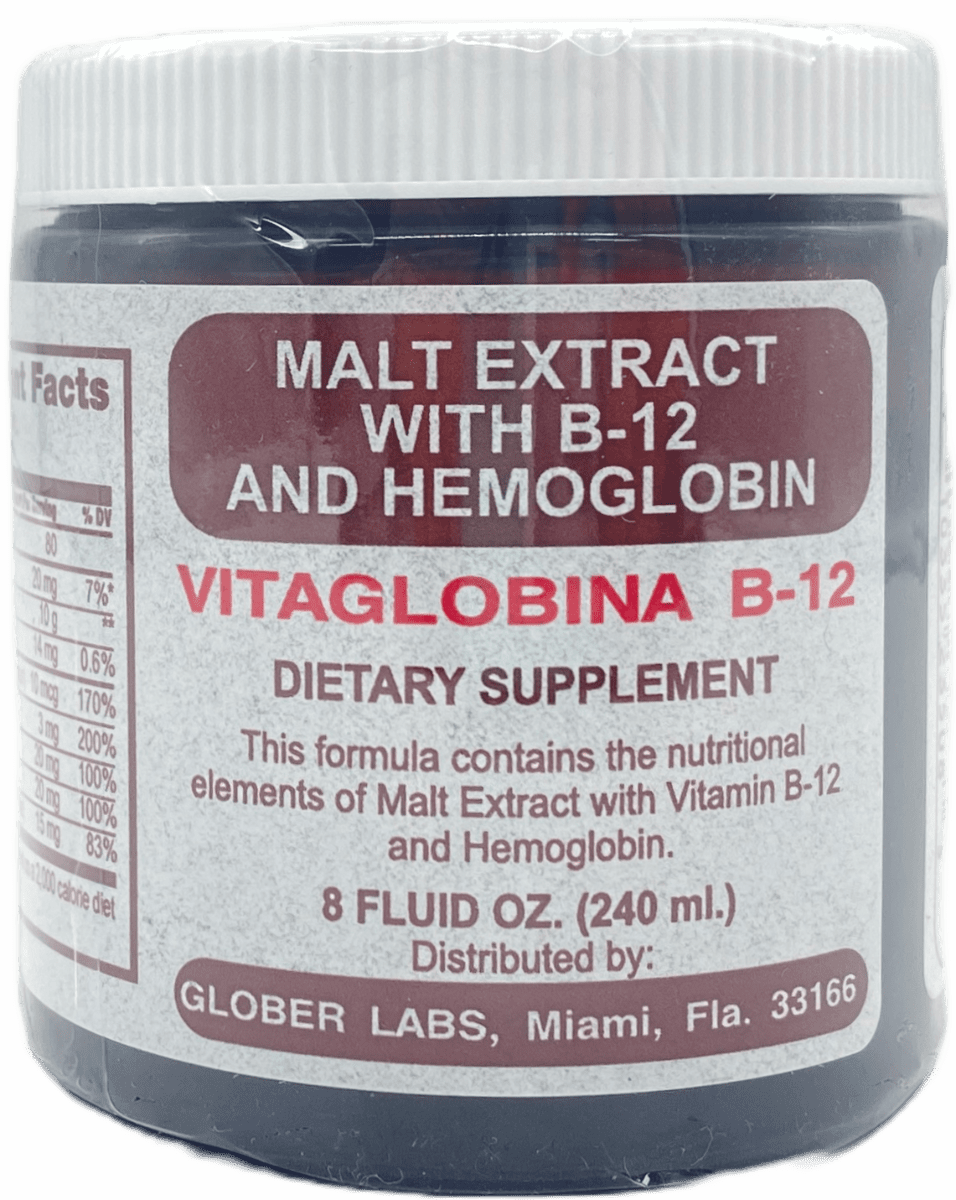 Malt Extract With B-12 And Hemoglobin - 8 FL OZ