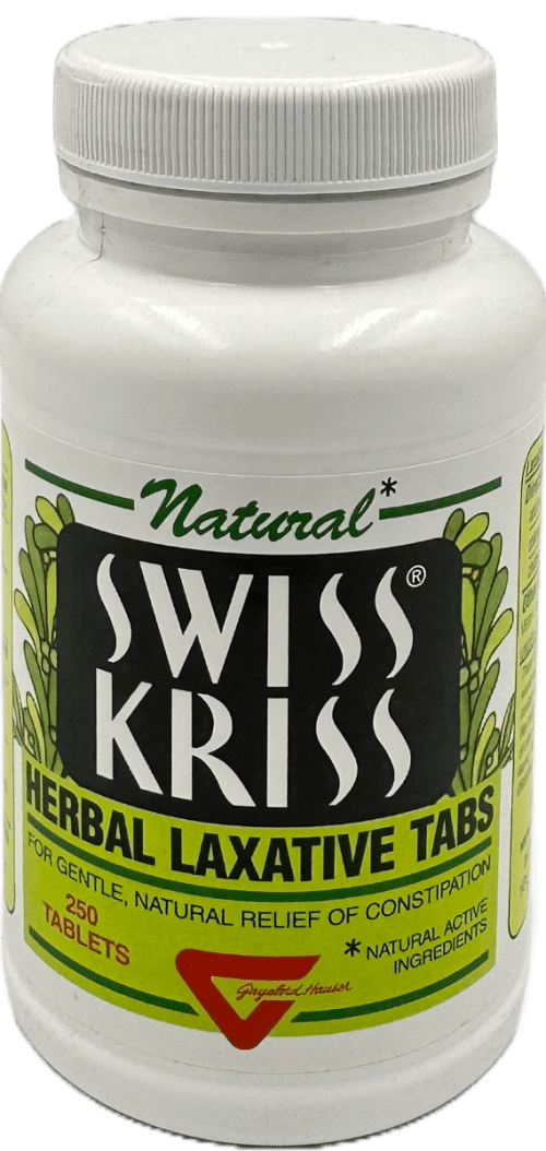 Natural - Swiss Kriss - Herbal Laxative Tablets - 250 Ct