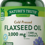 Nature's Truth Cold Pressed Flaxseed Oil 3000 mg - 90 Quick Release Softgels