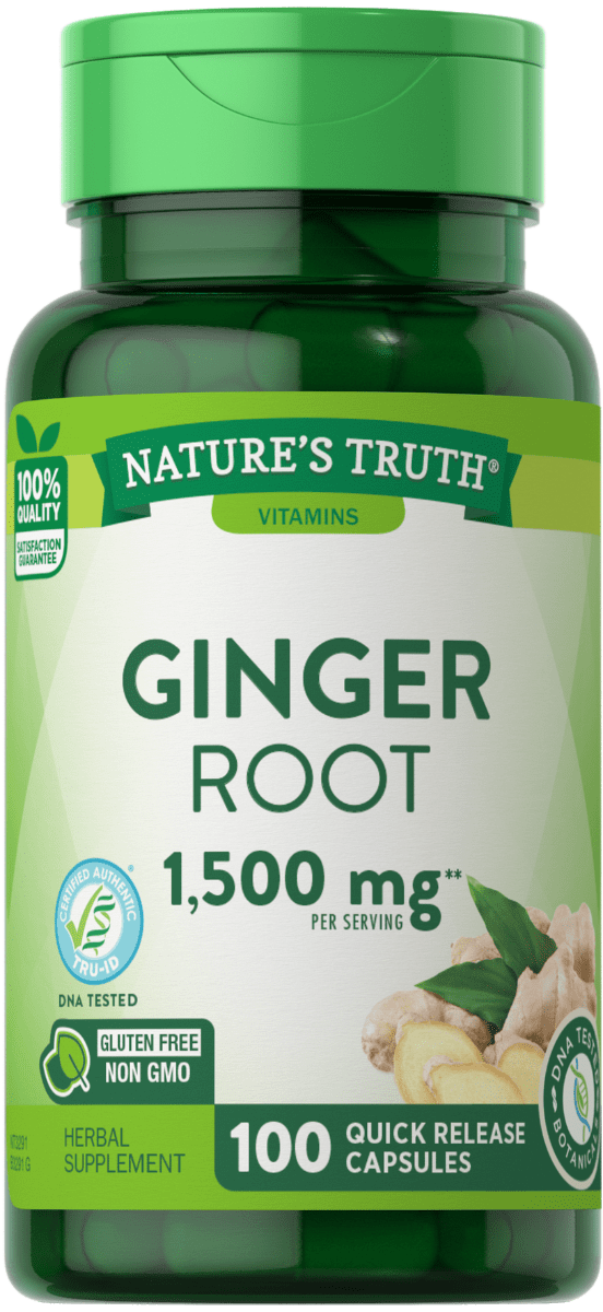Nature's Truth Ginger Root 1,500 mg - 100 Quick Release Capsules