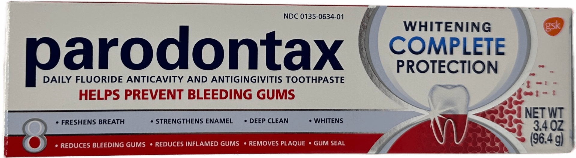 Parodontax - Anticavity and Antigingivitis Toothpaste for Bleeding Gums - 3.4 OZ