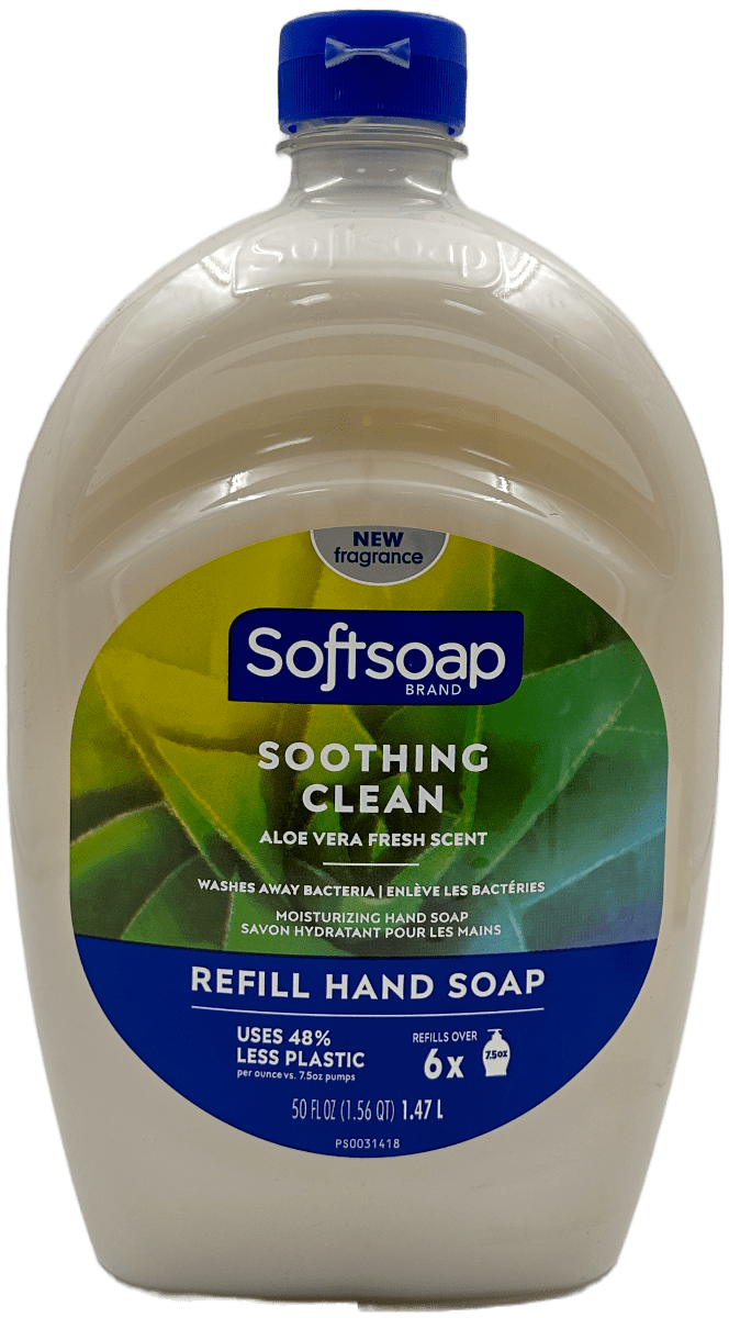 Softsoap – Soothing Clean Refill Hand Soap, Aloe Vera 50 oz