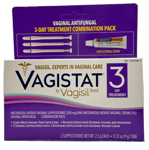 Vagistat 3 day treatment - 3 Suppositories