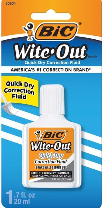 Quick Dry Correction Fluid