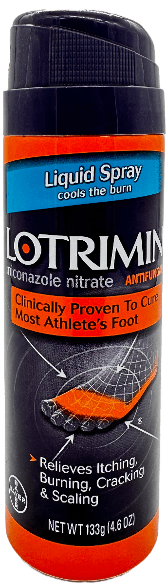 Get effective relief from athlete's foot, jock itch, and ringworm with Lotrimin Antifungal Spray 4.6 oz. Easy to use and fast-acting formula. Shop now!