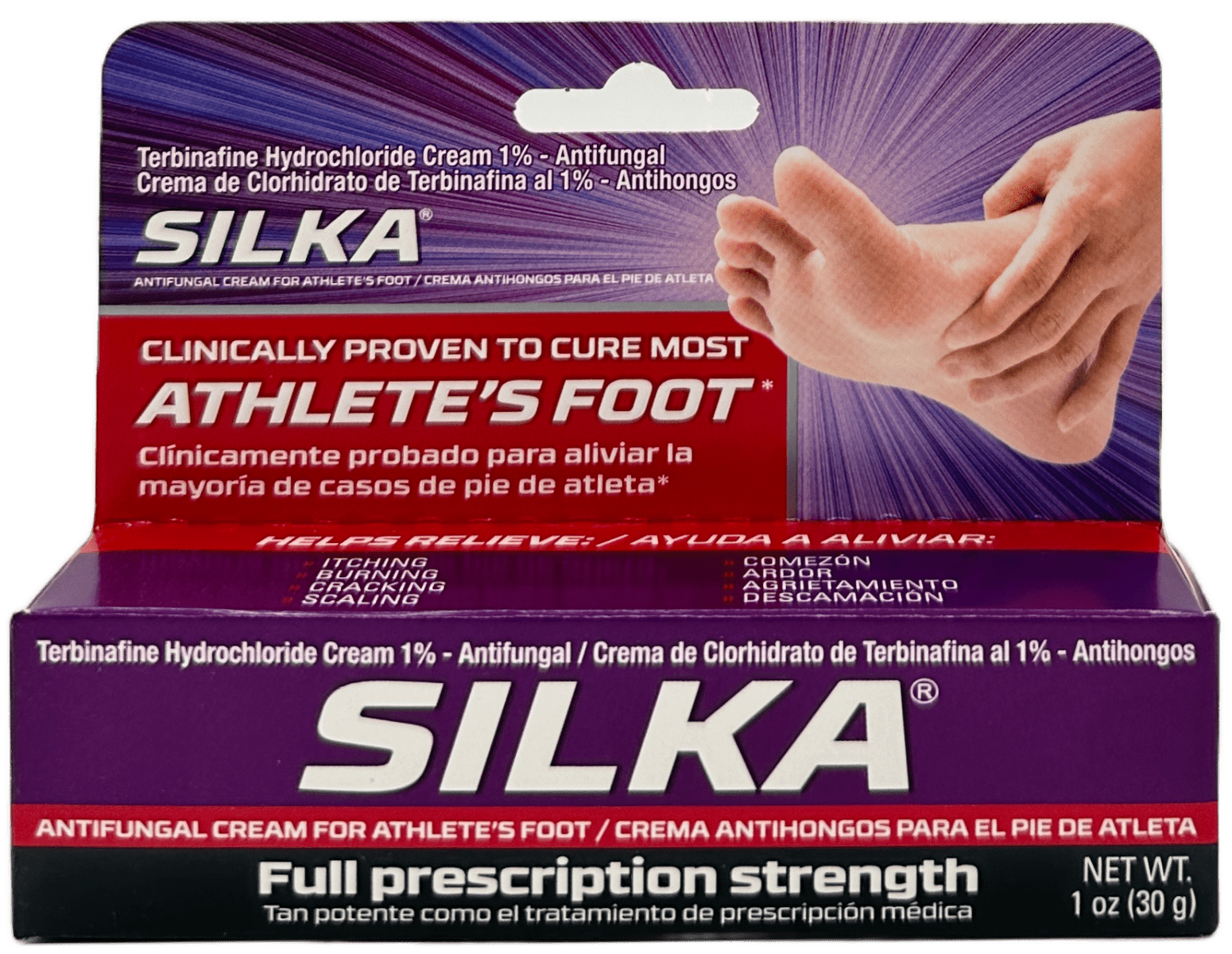 Silka Antifungal Cream For Athlete's Foot - 1 OZ