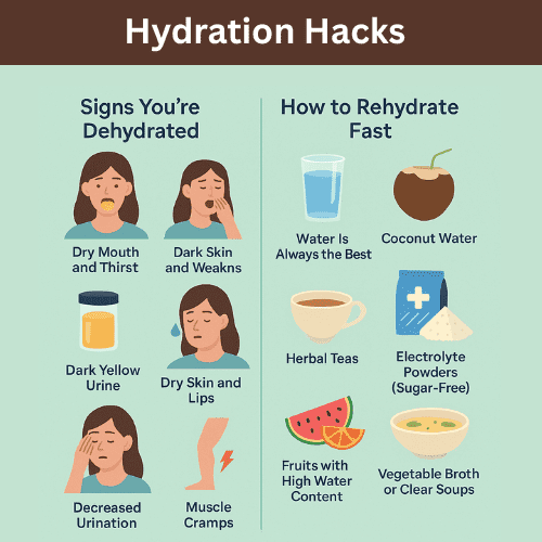 Hacks to tackle Dehyration